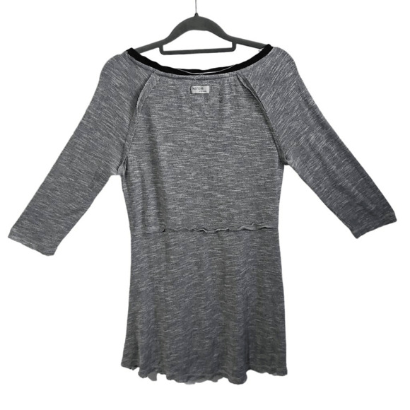 Kensie Girls Size M Bateau Neck Long Sleeve Dress Grey Casual Basic Exposed Hem - Picture 2 of 5